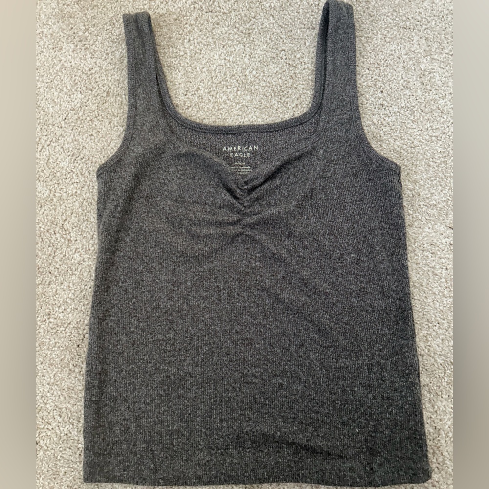 Grey Cinched American Eagle Tank Top